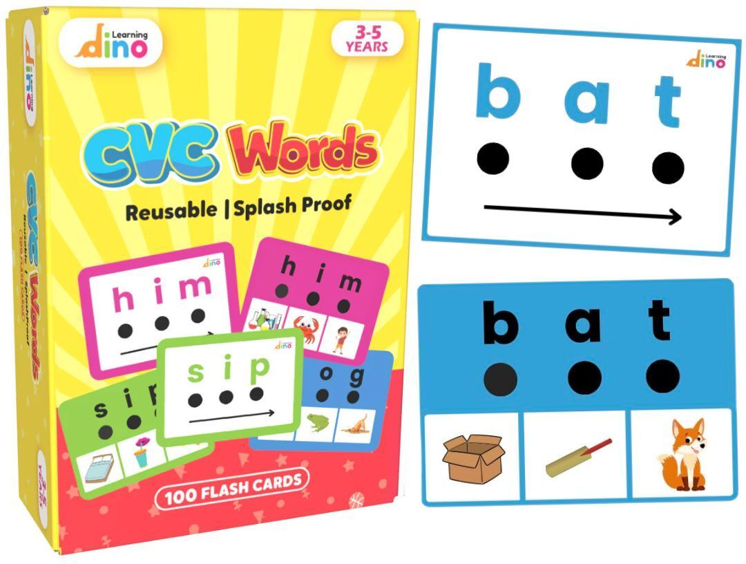 100 CVC Words Flashcards - 25 CVC Families-image-37
