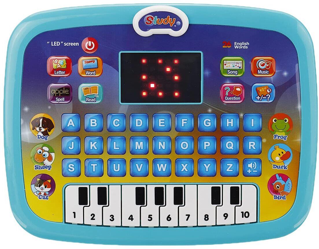 Educational Learning Kids Laptop Tablet Computer Plus Piano Music Fun Toy-image-19