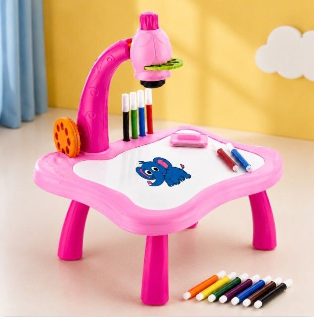 Princess Projection Drawing Table with LED Projector Art Learning Kit for Kids-image-29