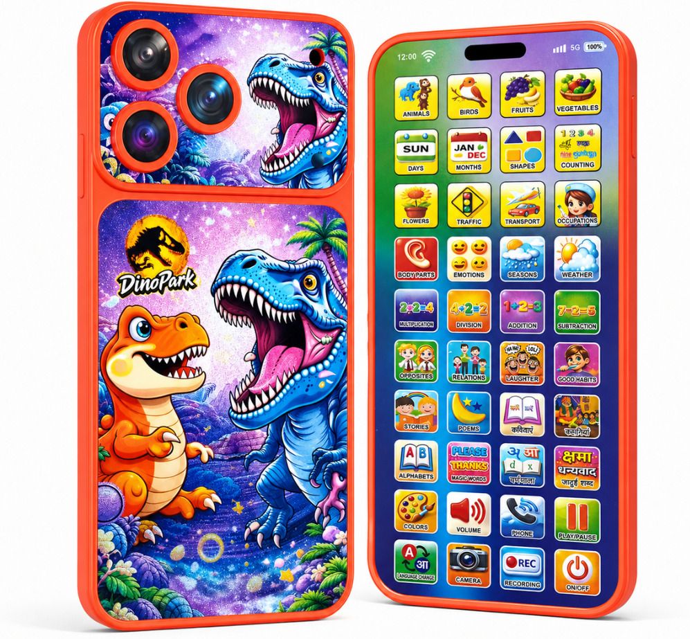 chigy wooh Toy Phone for Kids 184 Interactive Learning Features 40 Activity Buttons-picture-34