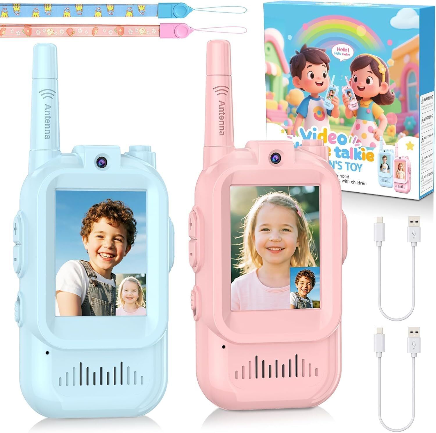 Rechargeable Interactive Role Play Toy with Fun Screen & Voice Effects Pack of 2