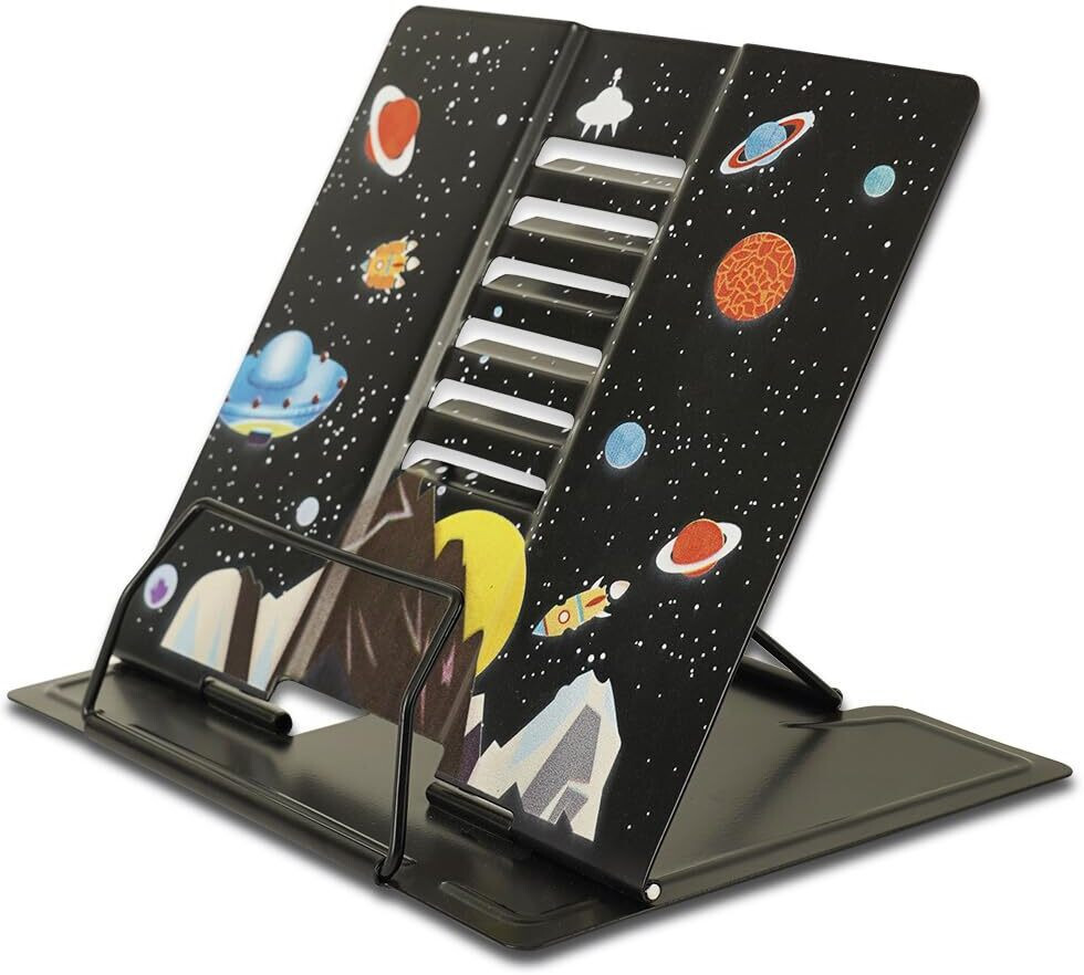 ilearnngrow Space-Themed File Organizer with 6 Slots – Fun and Practical Storage image 1