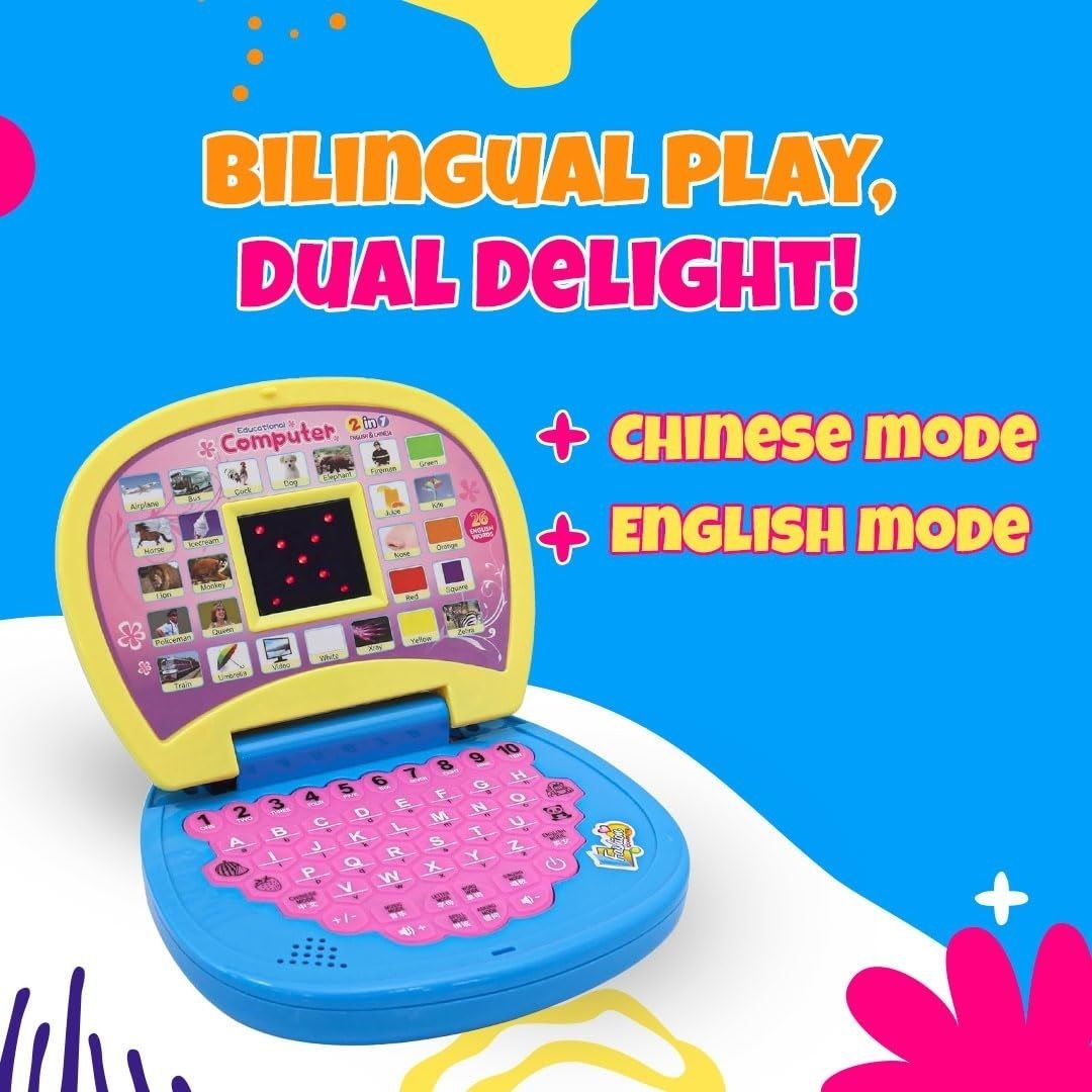 Kids Baby Educational Activity Learning Laptop Toy with LED Display & Music|04-image-32