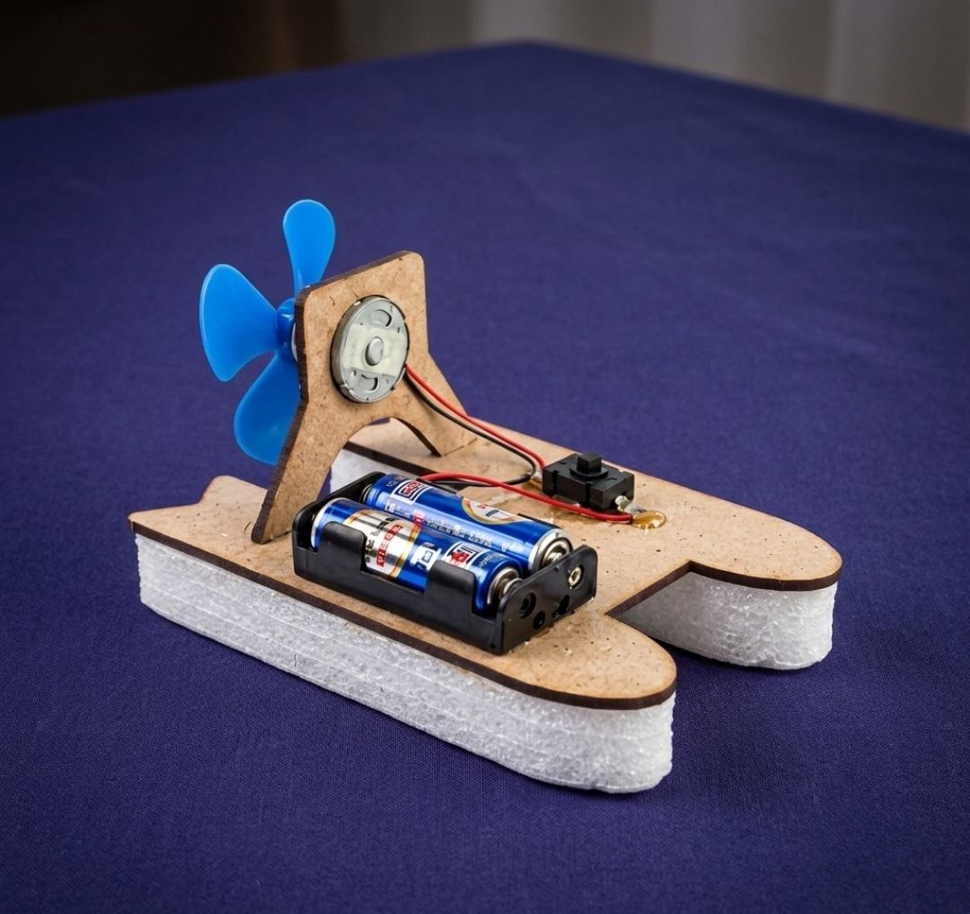 erhindia DIY Wind Powered Water Boat Experiment Science Project STEM Kit for Students-picture-18