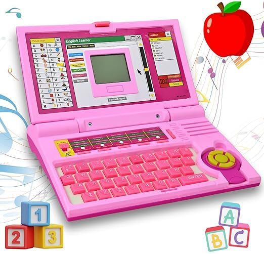 him tax Educational Laptop Computer Toy for Kids Above 3 Years - 20 Fun Activity-picture-24