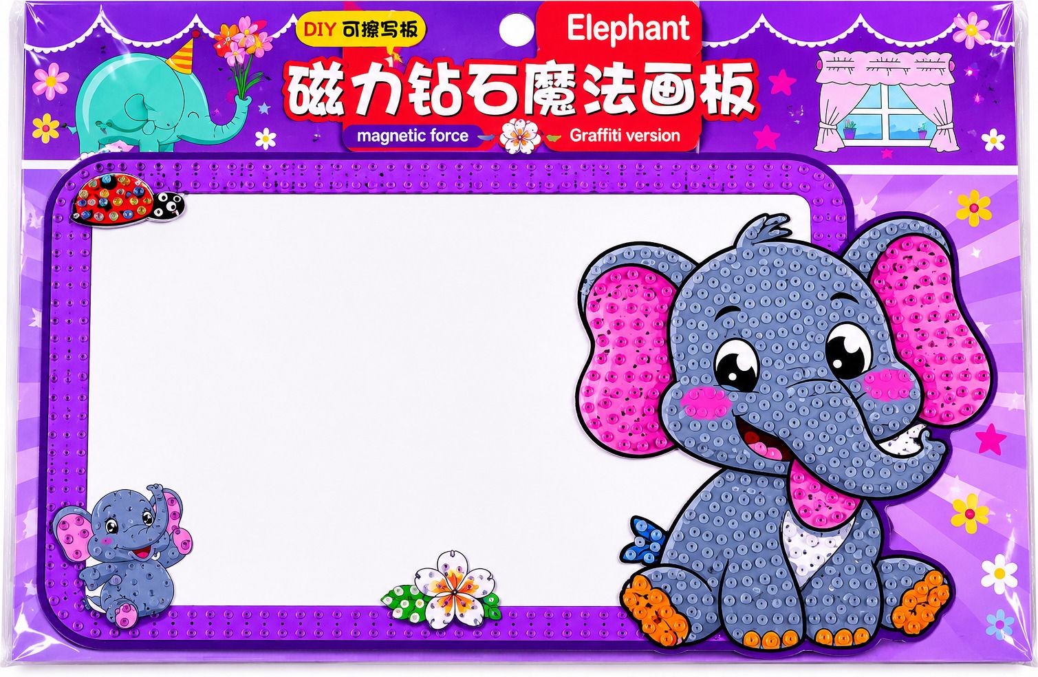 arka enterprise DIY Diamond Painting Elephant Art Kit for Kids Creative Craft Activity Set-picture-15