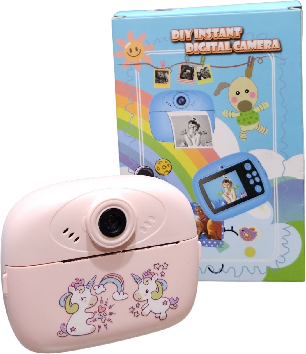 play more DIY Instant Print Camera for Kids Dual Lens with Fun Stickers & Color Pens-picture-13