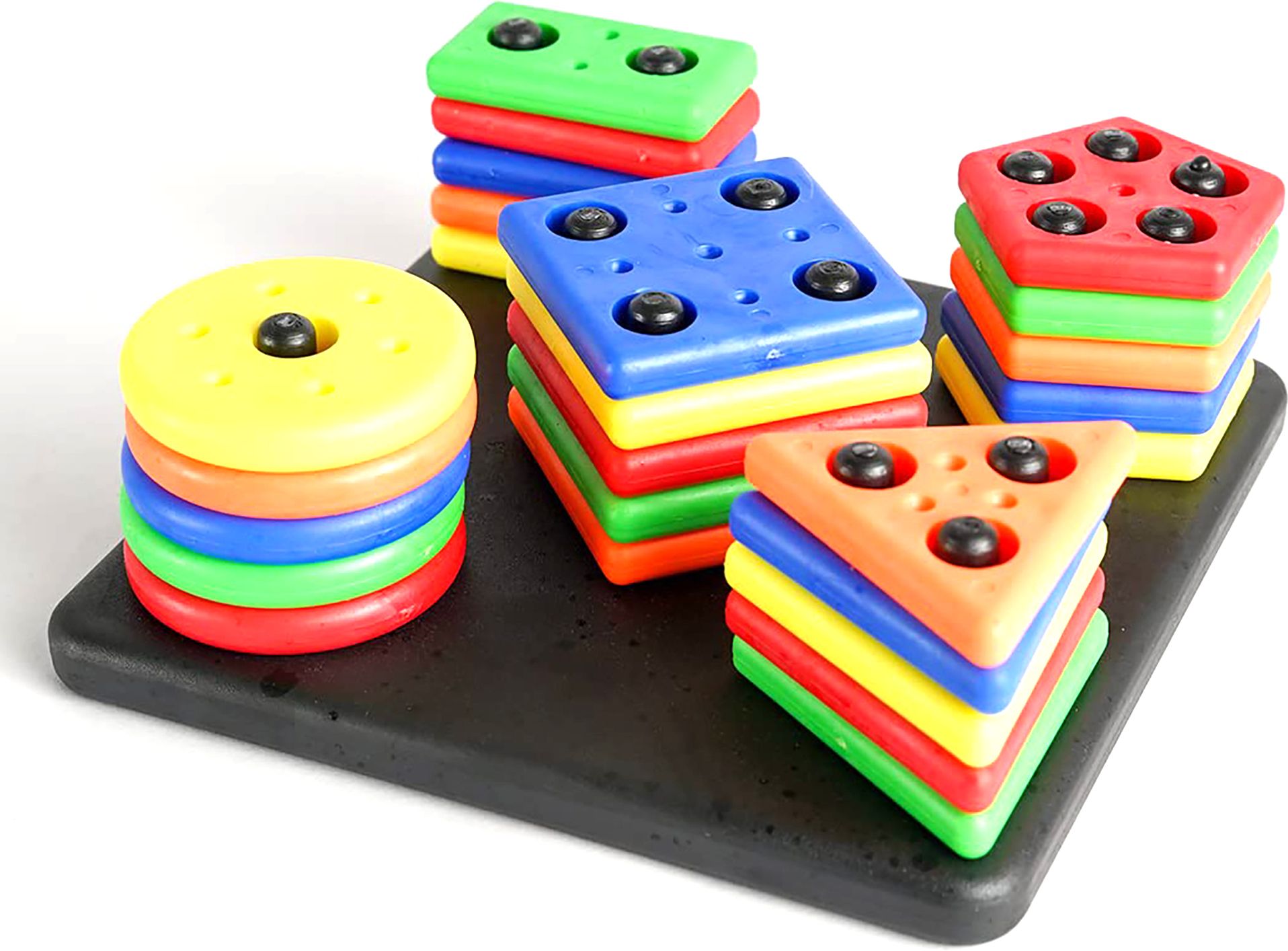Geometric Shapes Circle,Triangle,Rectangle, Square Stacker Puzzle Game For Kids-image-2