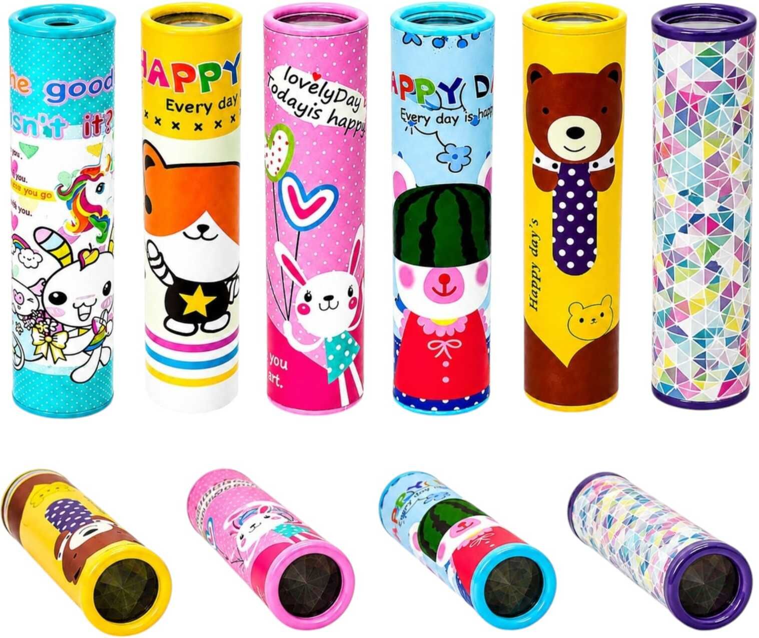 amanvani Colorful Cartoon Kaleidoscope Toy for Kids | Pack of 6 |-picture-34