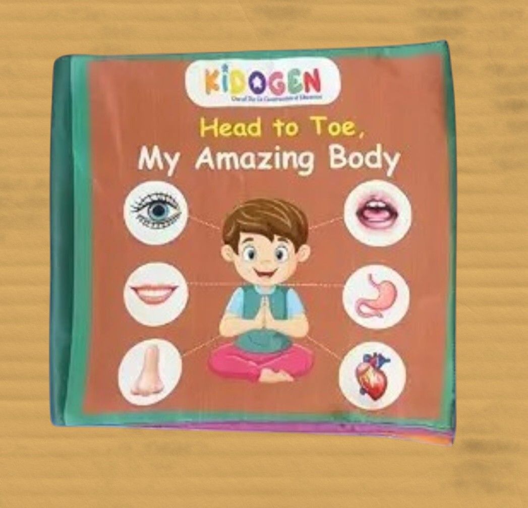 kidogen Human Body Learning Fabric Book | Montessori Activity Book for Kids-picture-23