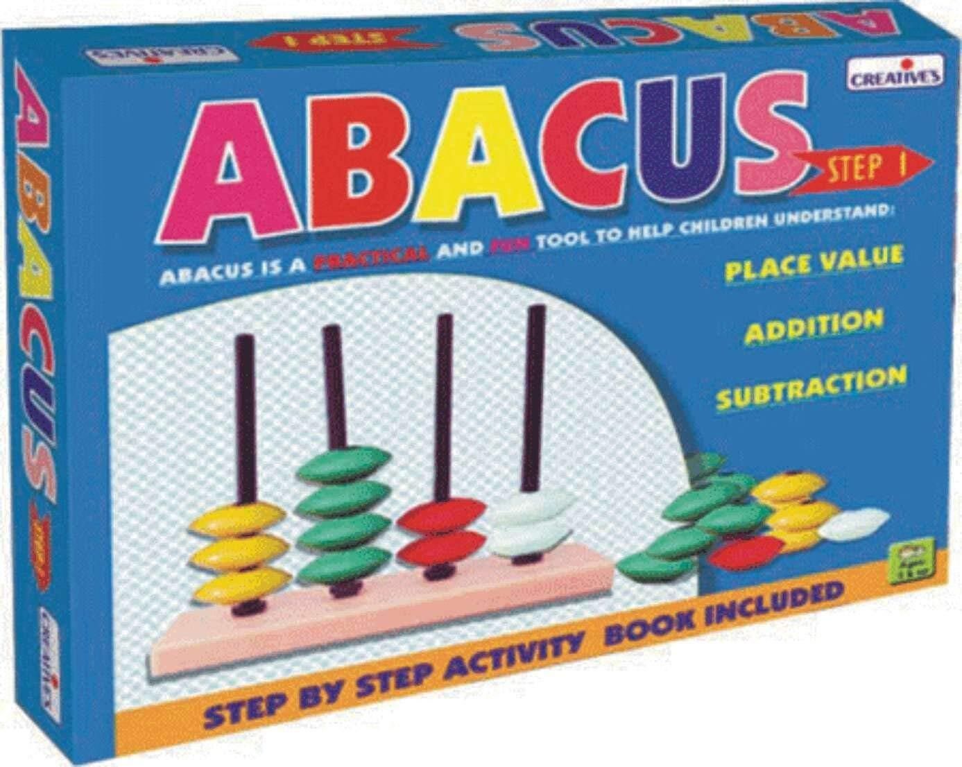 creatives Abacus Step 1, 4 Rod 40 Beads, Place Value Addition, Educational Maths Games 5+-picture-23