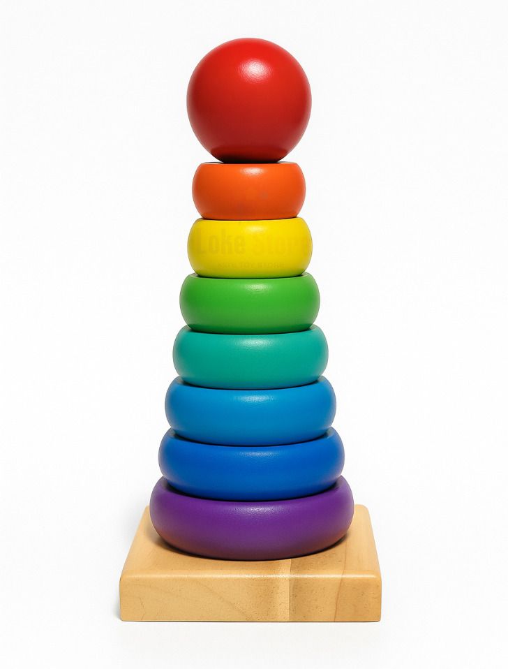 lokestore Baby Woodn stacking Ring-picture-18