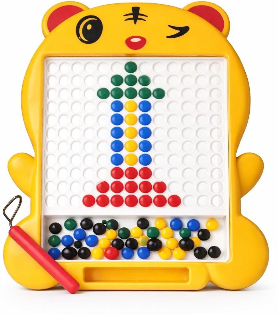btop Magnetic Drawing Board for Kids with 80 Colorful Beads, Magnetic Pen & Pattern-picture-17