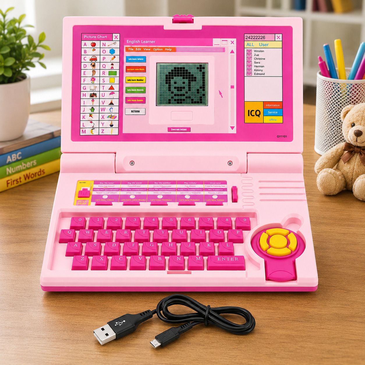 world of tiny Learning Laptop Toy for Kids with Interactive Keyboard, Educational Games-picture-32