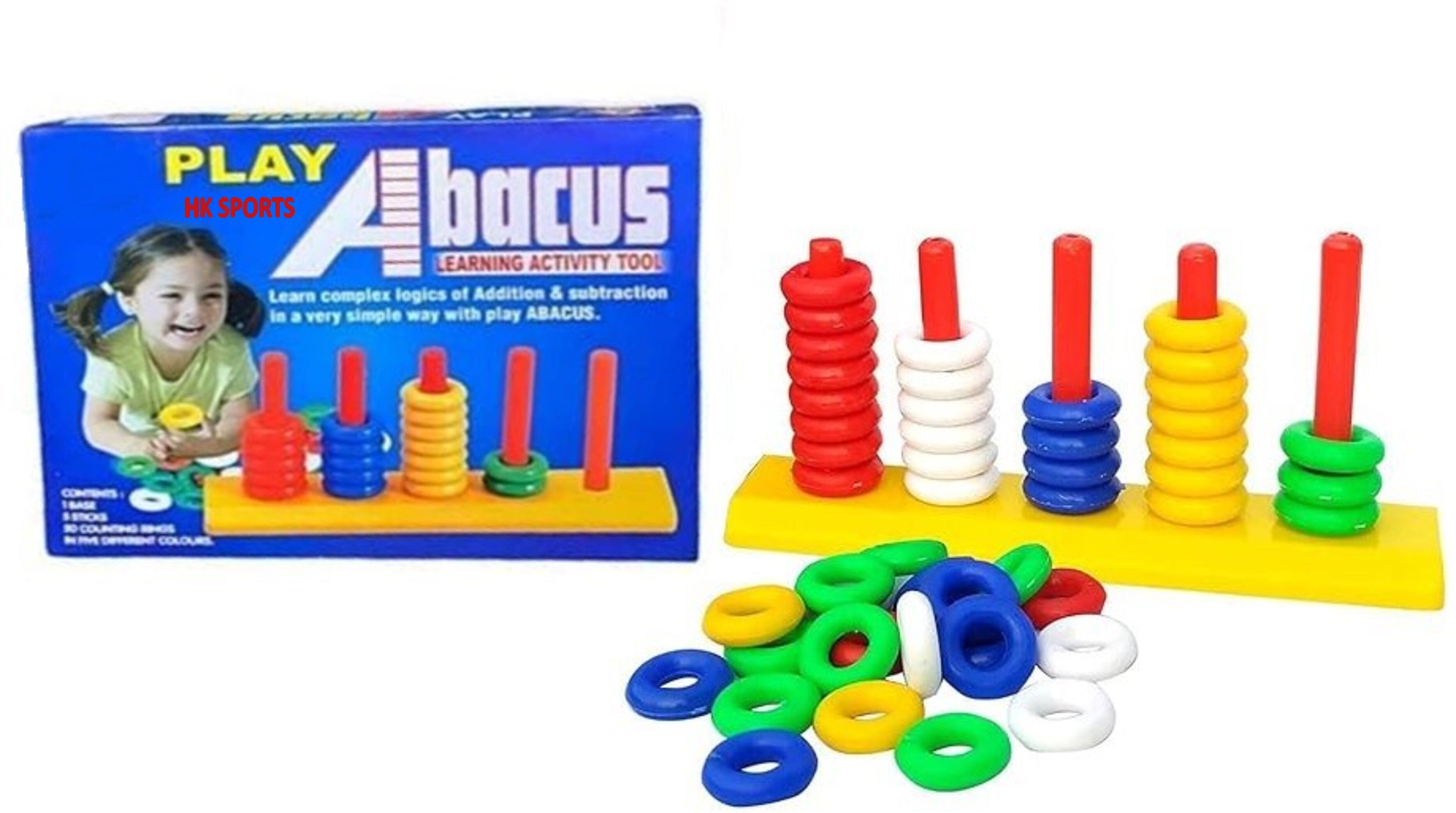 Plastic Abacus Mathemetics Calculating Tool | Activity Toy for Kid-image-26