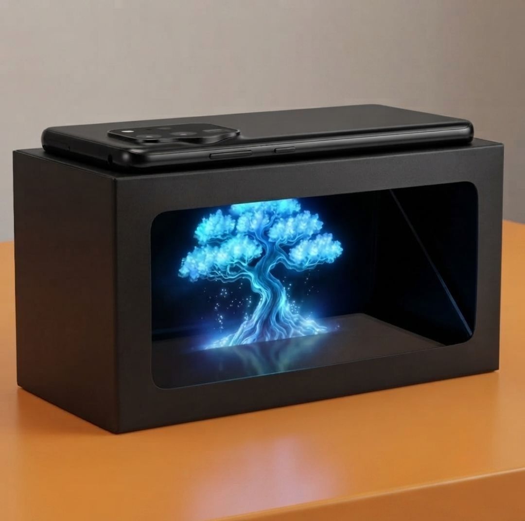 erhindia DIY Smart Phone 3D Hologram Projector Physics Optical Illusion Kit-picture-11
