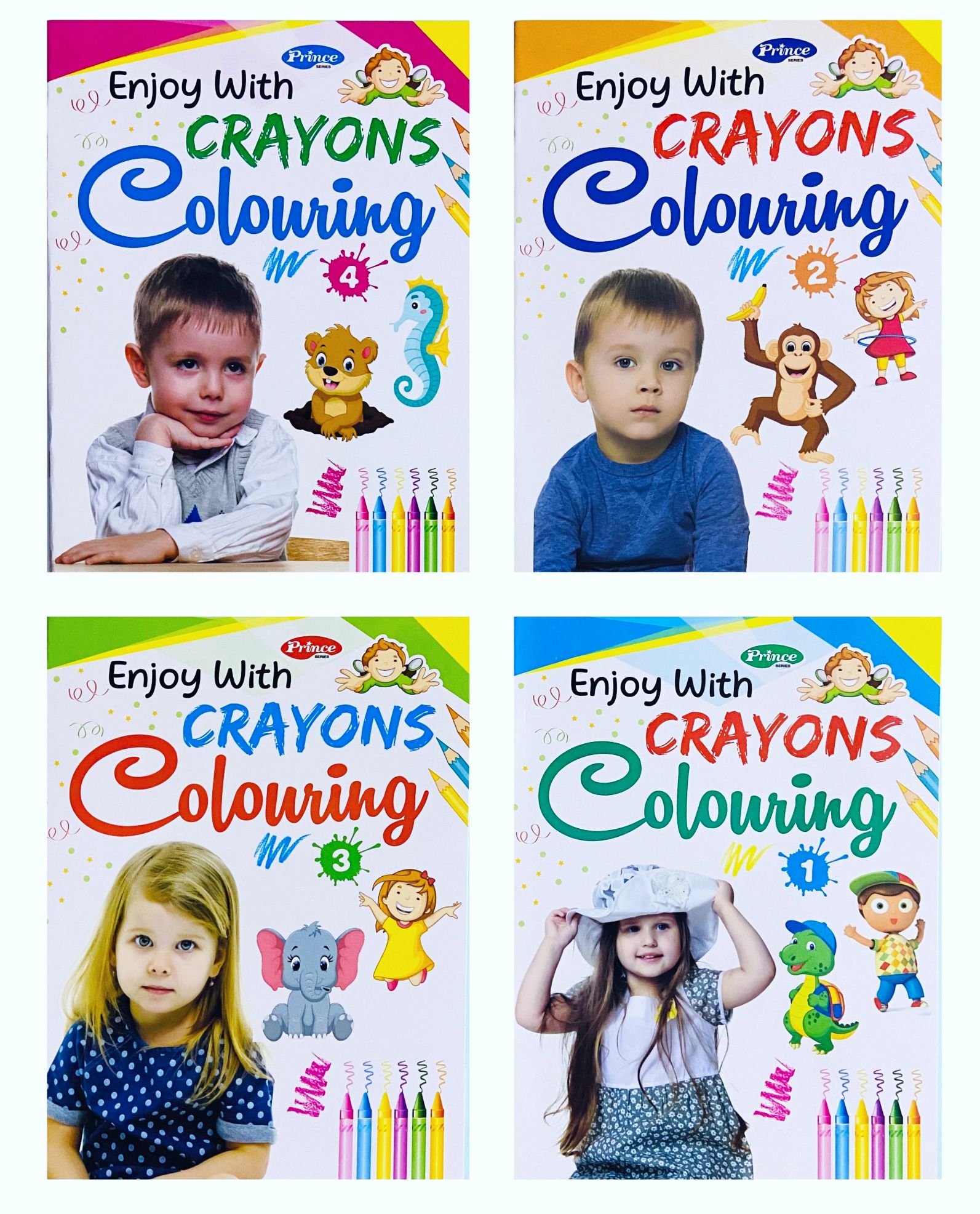 Enjoy With Crayons Colouring Books Fun Creative Activity Books for Kids Set of 4-image-7