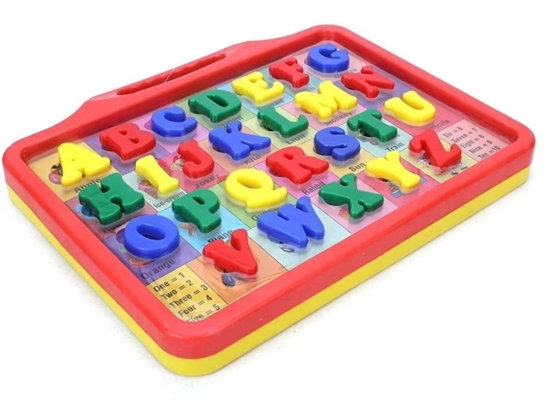 veryke EDUCATIONAL 2 IN 1 SLATE FOR KIDS WITH ALPHABETS (Multicolor)-picture-13