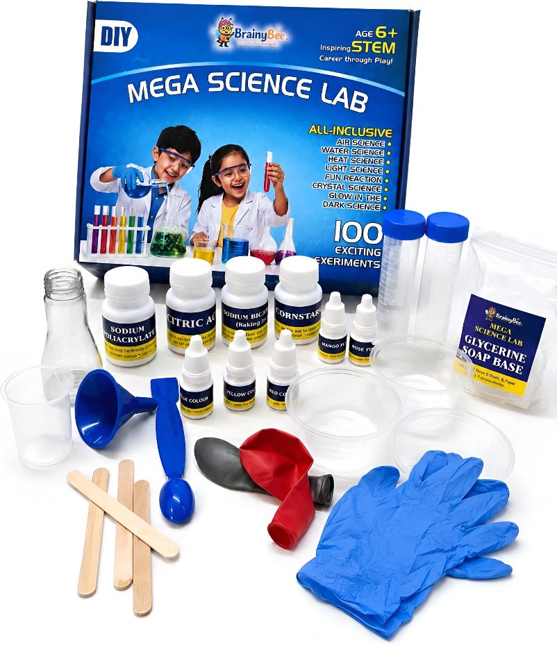 brainybee Science Gift Set for Kids 100+ Chemistry Experiments STEM Activity Kit-picture-11
