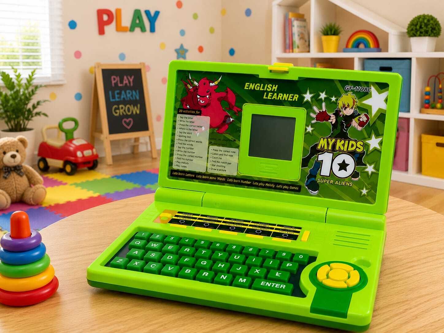 intelligent Computer Laptop(IND*0984) Toy for Kids with Mouse-picture-36