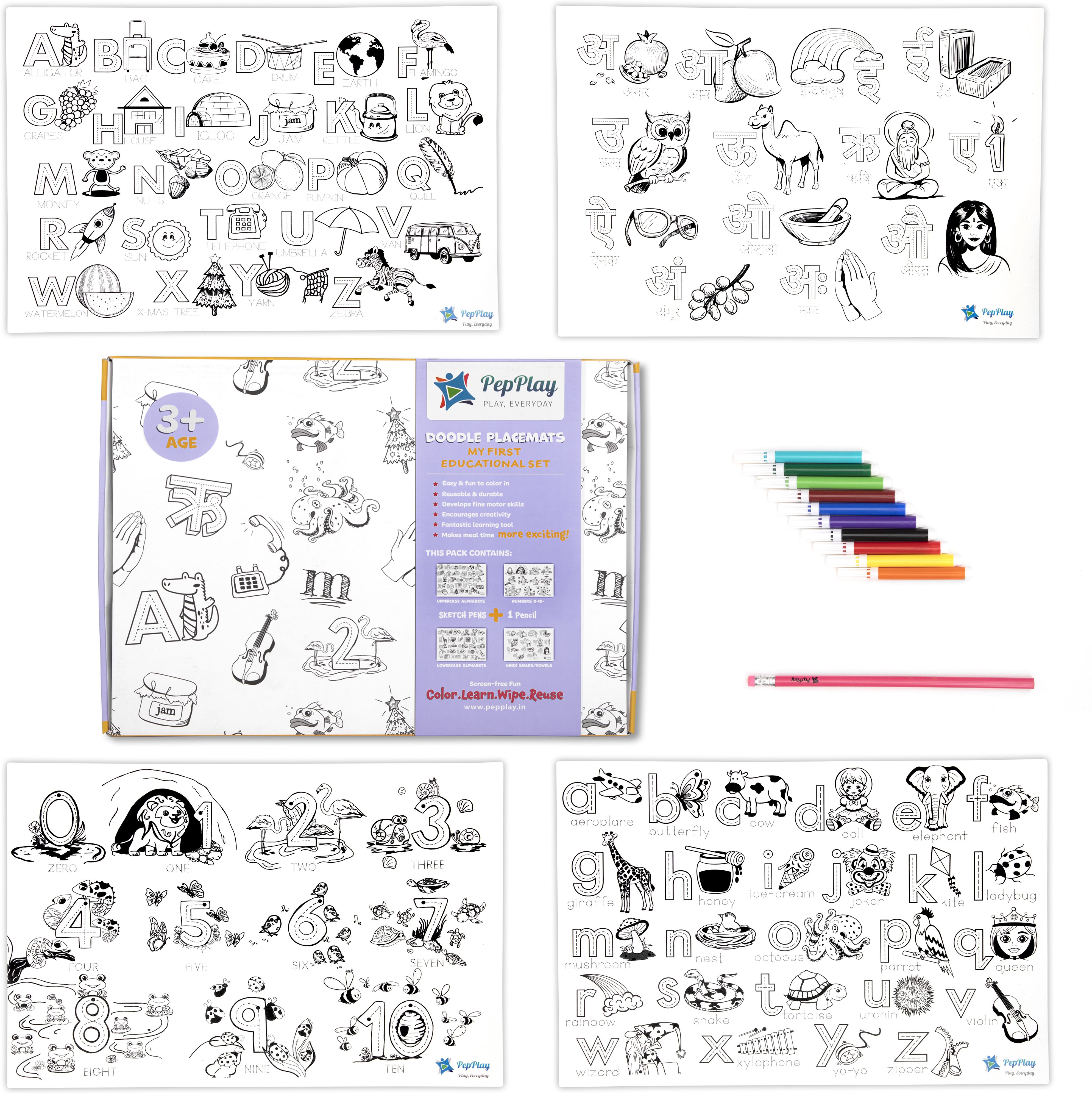 Doodle Placemats – My First Educational Set-image-23