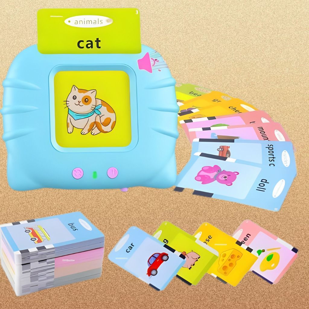 kidsdreams Portable Educational Card Reader Toy for Toddlers Language Learning-picture-13