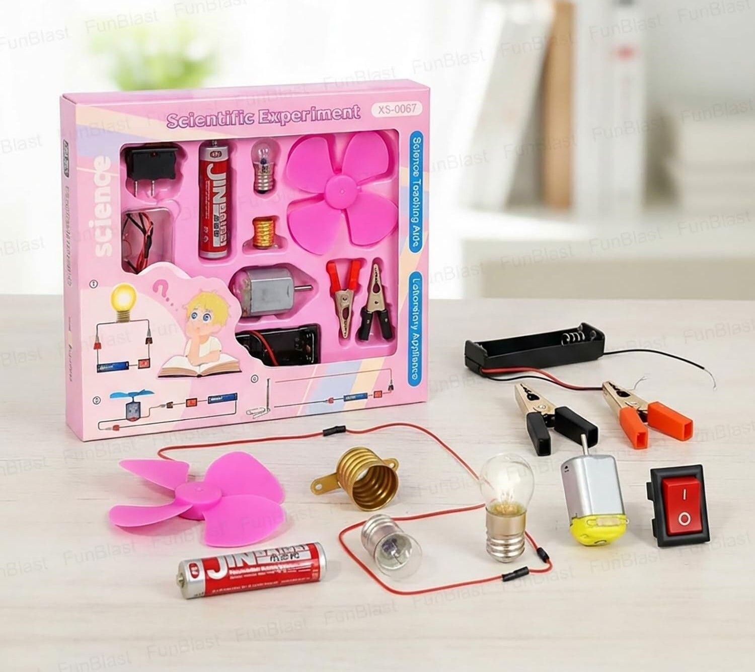 Kids Electric Science Experiment Kit DIY Circuit STEM Learning Project Set-image-39