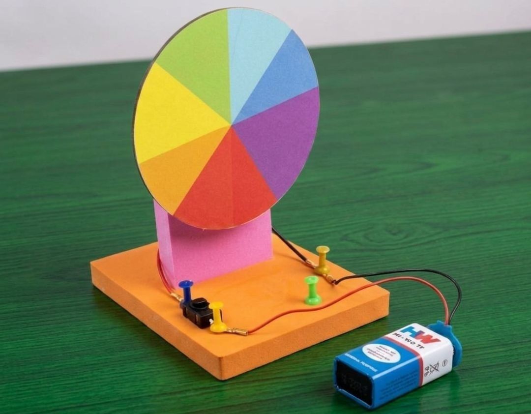 erhindia DIY Newton's Disc Educational STEM Science Project Working Experiment Kit-picture-46