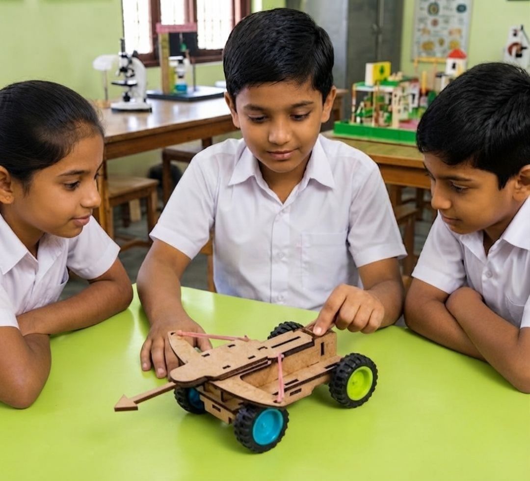 erhindia Science Project Arrow Catapult Launcher Working Model STEM Siege Machine Kit-picture-44
