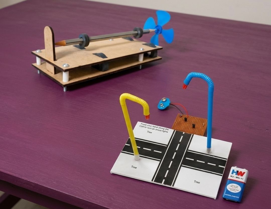 erhindia Physics STEM Kit Magnetic Levitation Pencil and Smart Street Light Project-picture-48