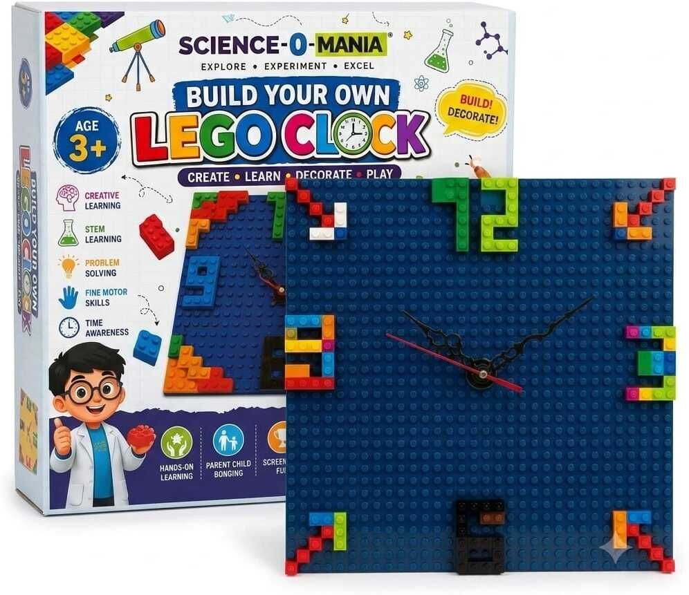 science -o-mania DIY Build Your Own Wall Clock Learning Kit-picture-42