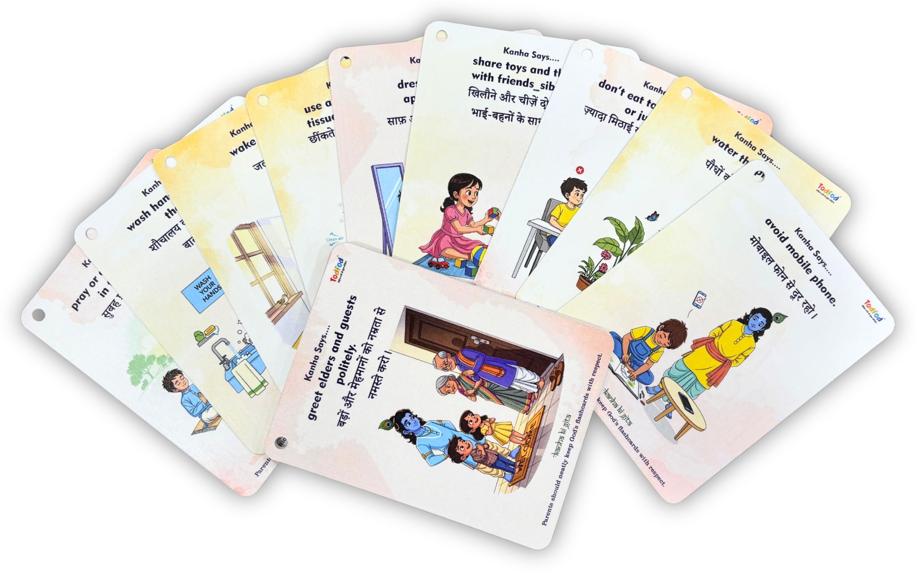 Krishna’s Good Habit Learning Flashcards-Values & Positive Habits Cards-image-13