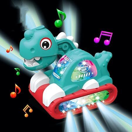hda group Musical Dinosaur Car Toy with Sounds and Lights for Baby-picture-14