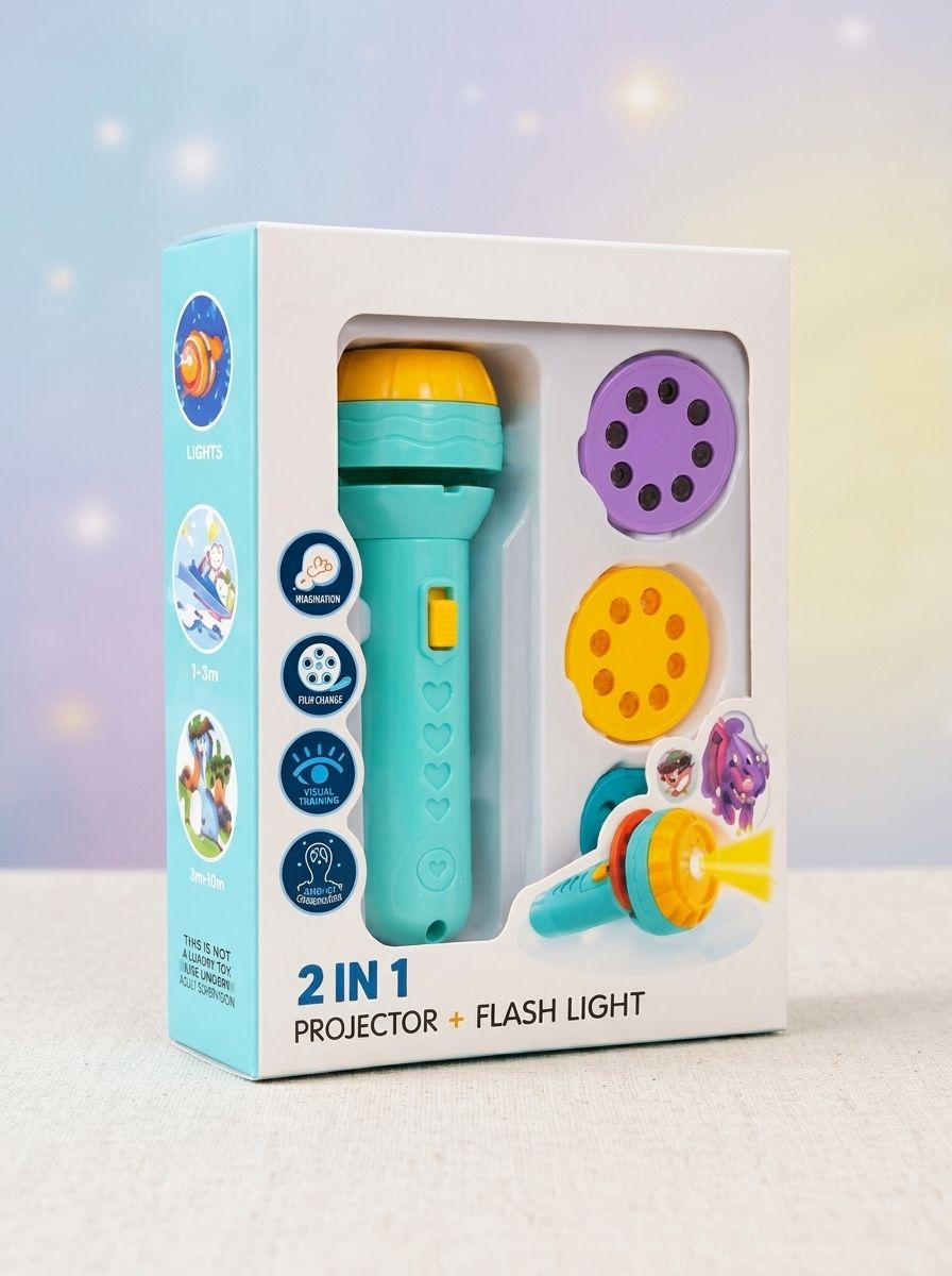 rr enterprise 10 Electronic Kids Projection Flashlight Toy with Slide Disks-picture-12