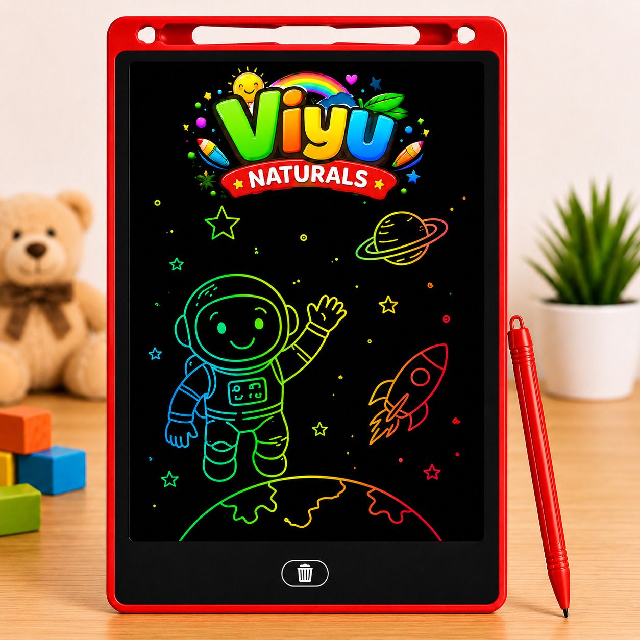 viyu naturals 12 Inch LCD Writing Tablet for Kids|Writing Pad|Drawing Writing Learning Board-picture-22