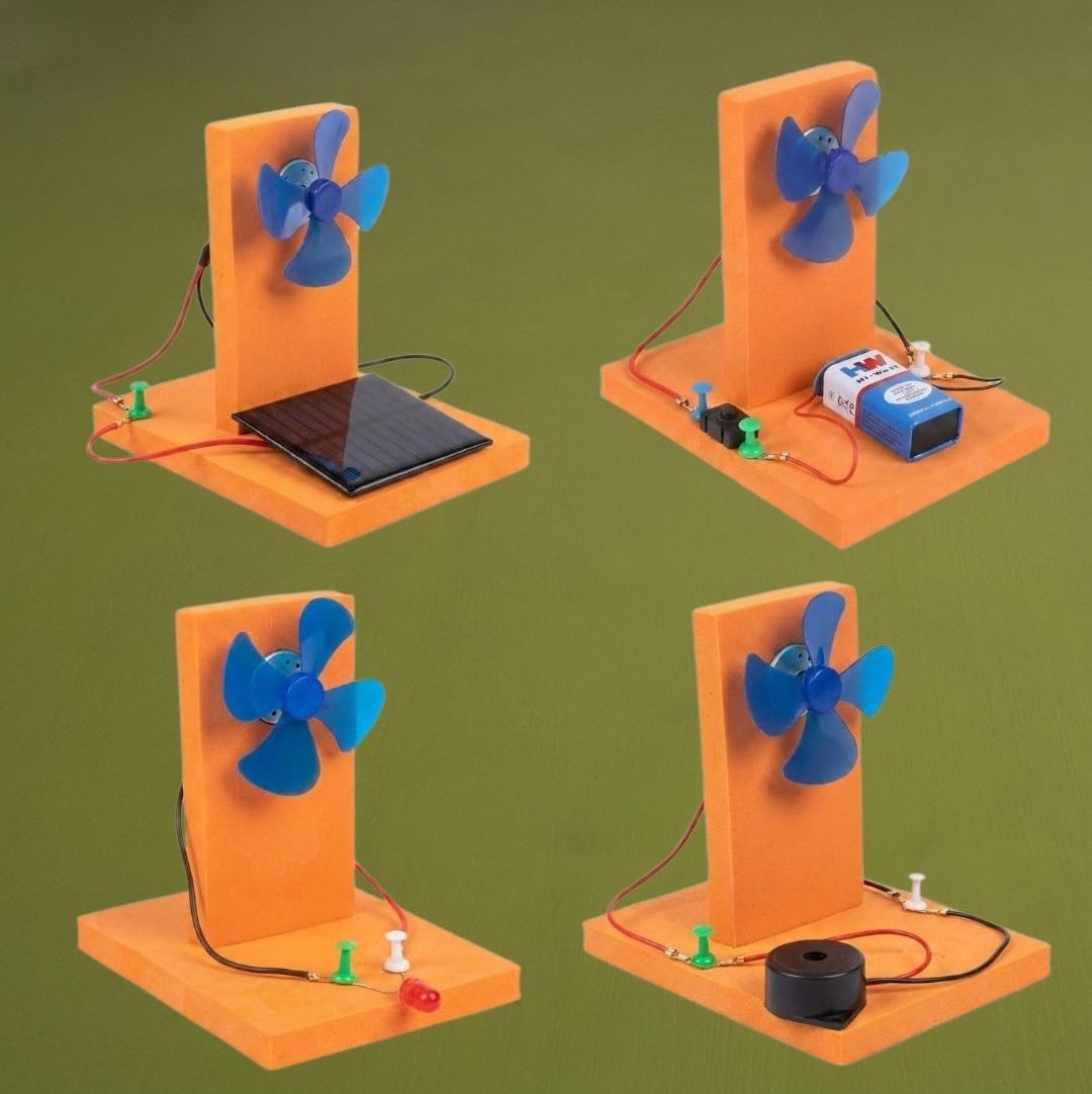 erhindia DIY Solar Panel Windmill School Science Project Working Model STEM Kit-picture-10