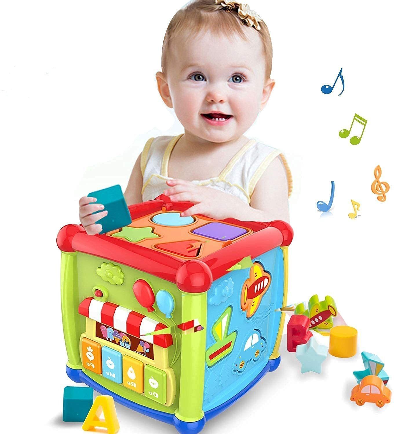 opina 6 in 1 Learning Activity Cube with Music & Lights Educational Toys-picture-11