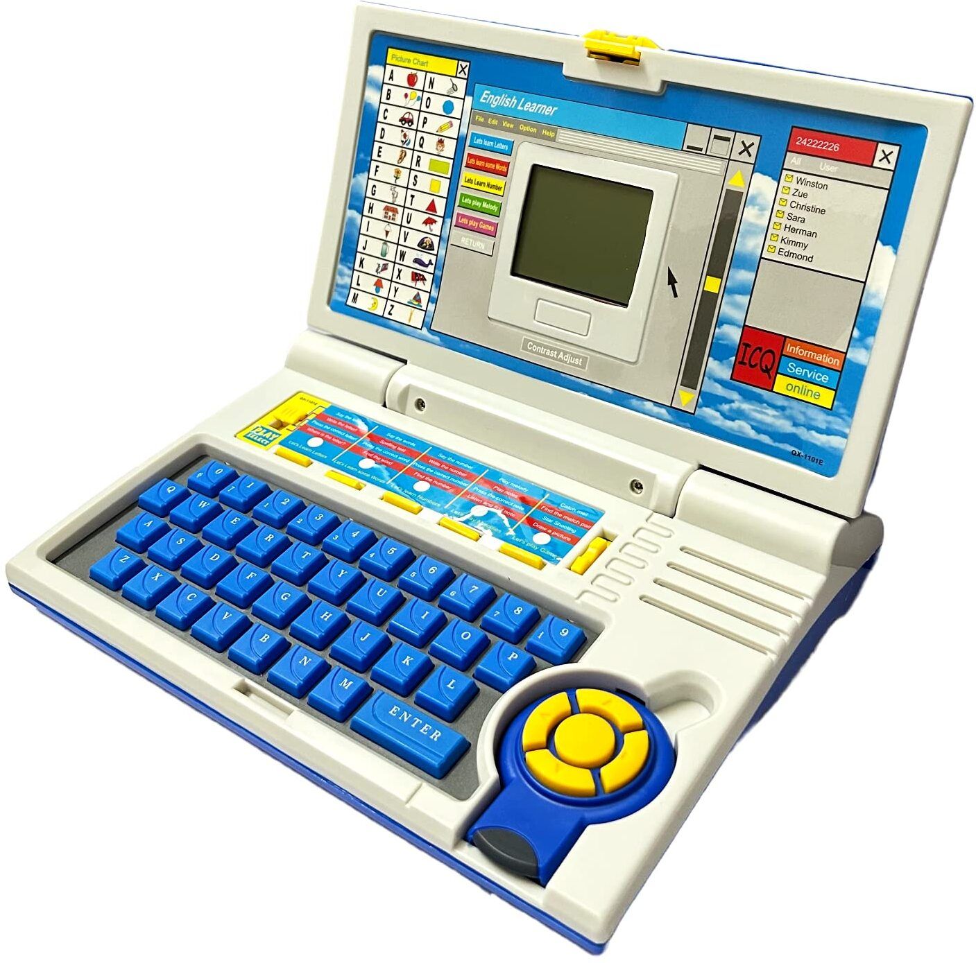 khelozz New Educational Laptop Computer Toy with Mouse for Kids Baby Girls and Boys-picture-23