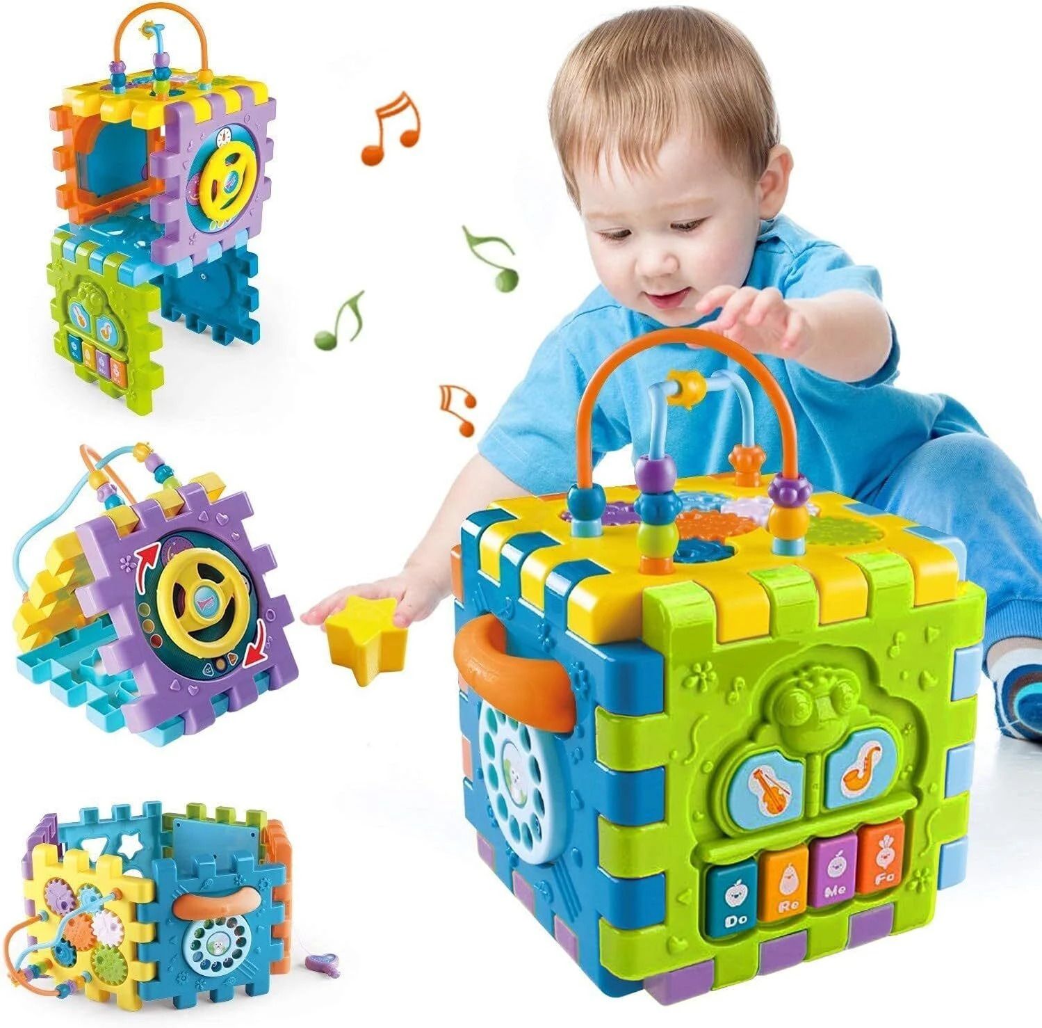 my kafers Educational Learning Cube with Music Activity Center Play Square Musical Toys-picture-26