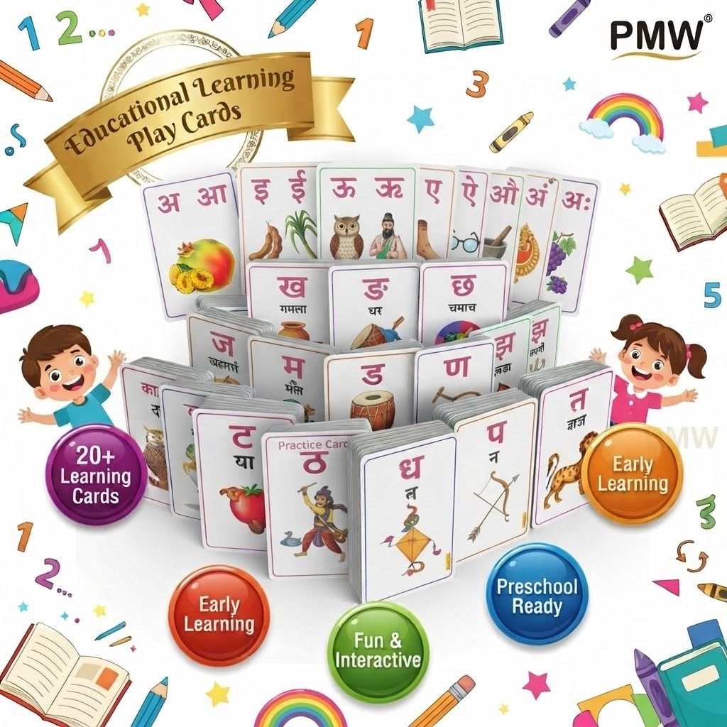 pmw HINDI ACTIVITY CARDS For Kids,Numbers Theme,Early Educational Learning PlayCards-picture-33