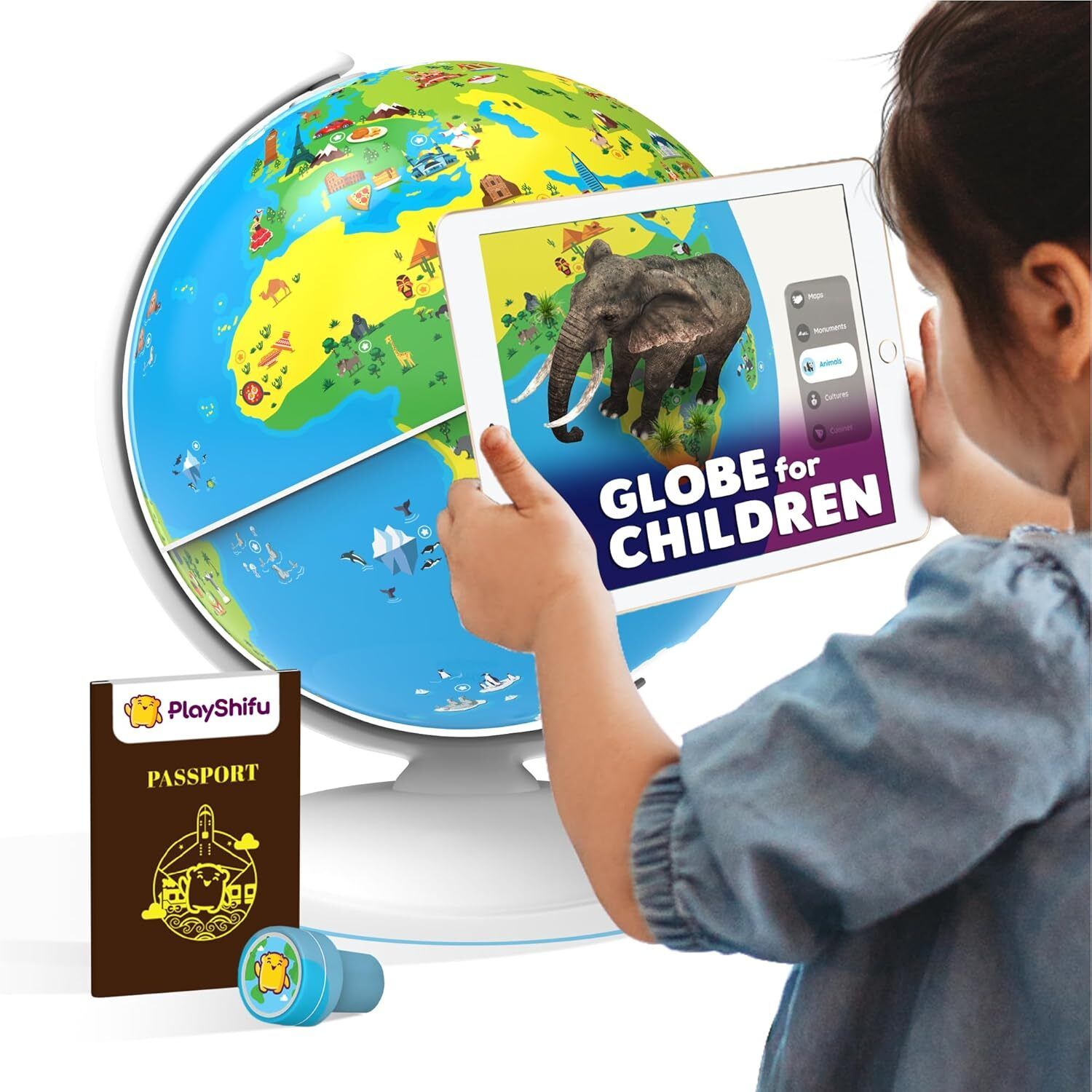 playshifu Orboot Earth Globe for Kids, 1000+ Facts & STEM Learning 4-10 Ages-picture-32