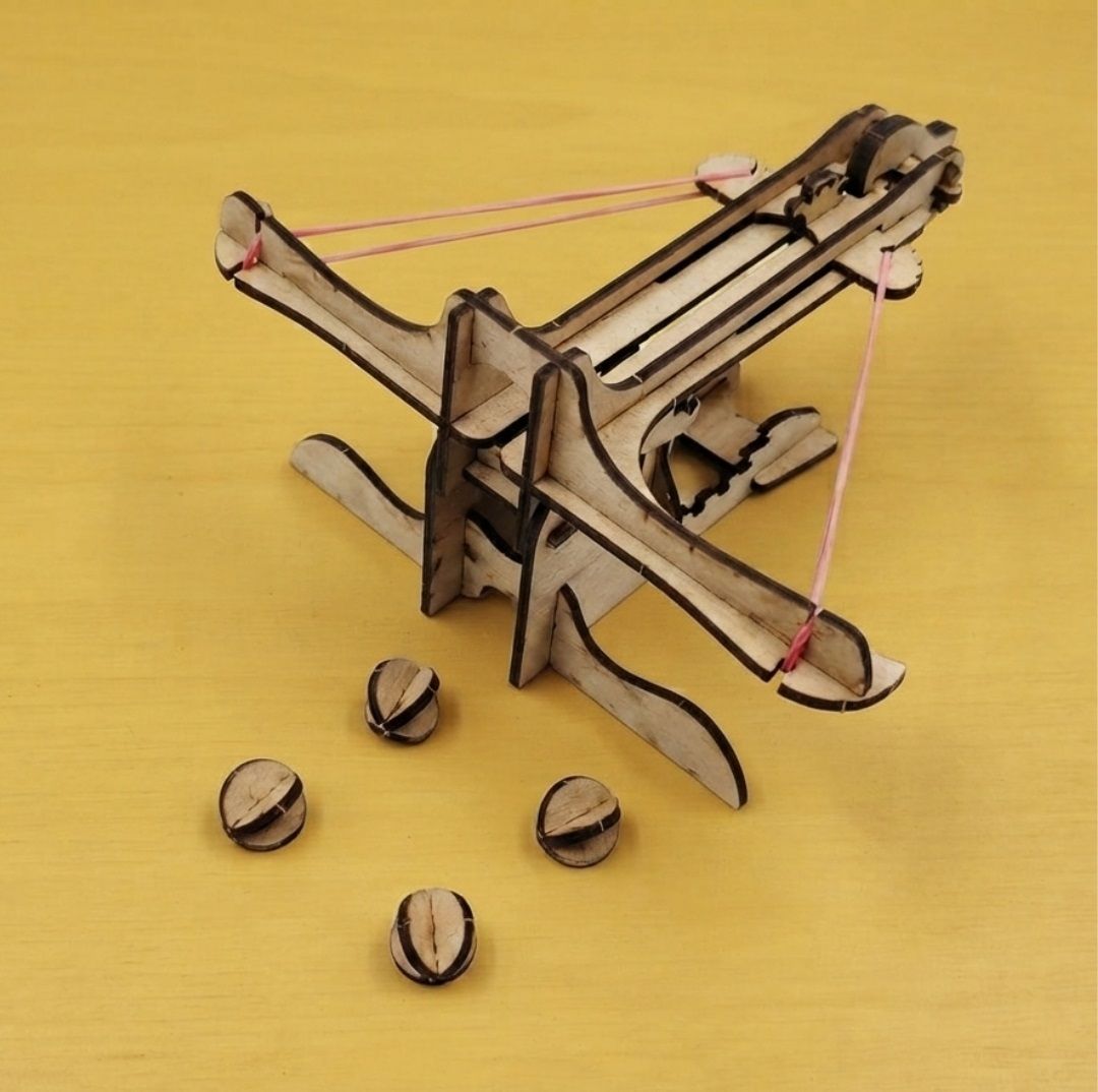 erhindia DIY Catapult Ballista Shooter Toy Wooden STEM Science Project Model Kit-picture-20