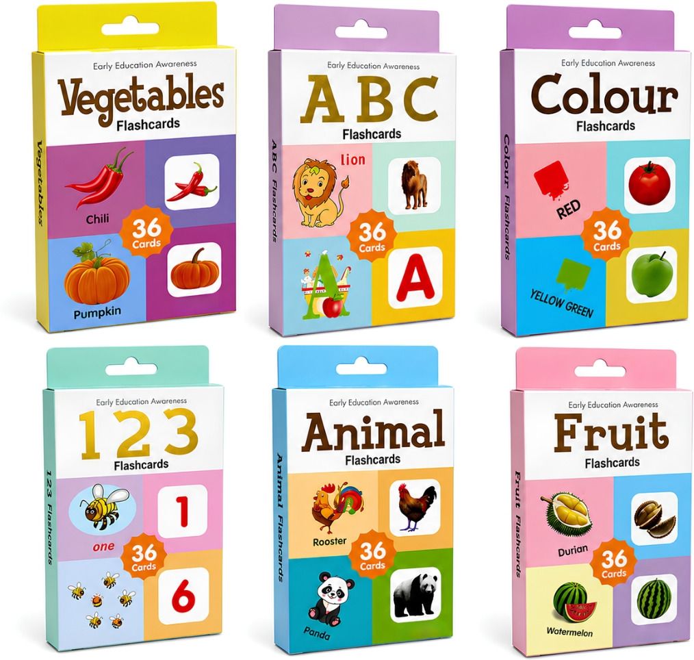 nikrusgo Kids Flash Cards Learning Toy | Montessori Educational Game for Toddlers N616-picture-10