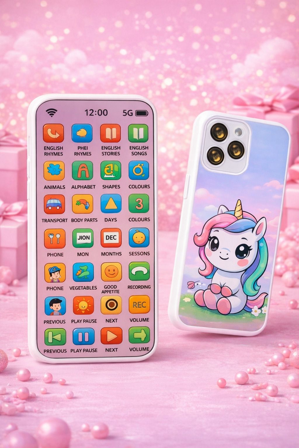 Edu Phone Learning Toy - 28 Function Rechargeable Musical Mobile Toy for Kids-image-42