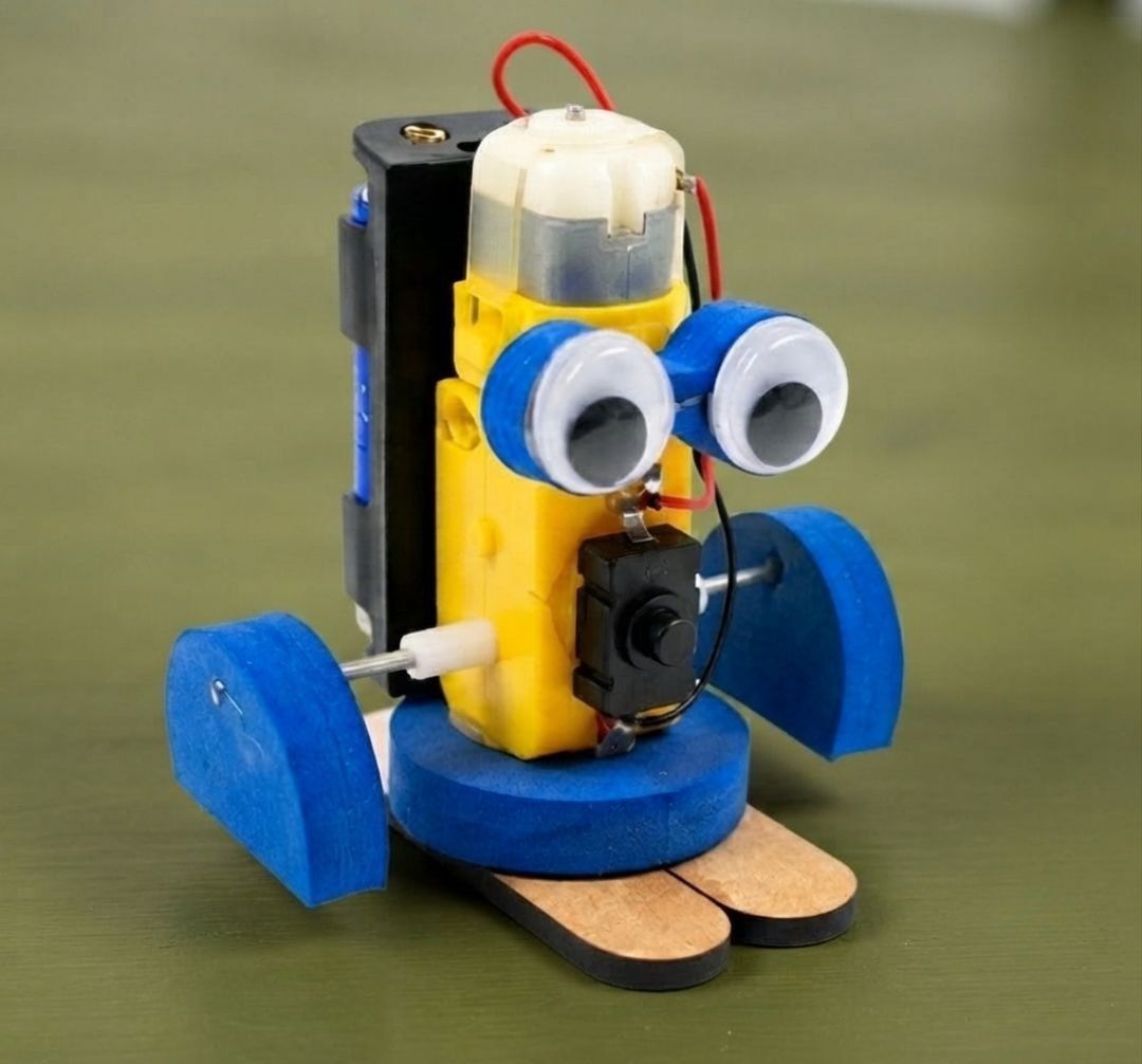 erhindia Motor Powered STEM DIY Robot Toy Educational Science Project Working Model-picture-20