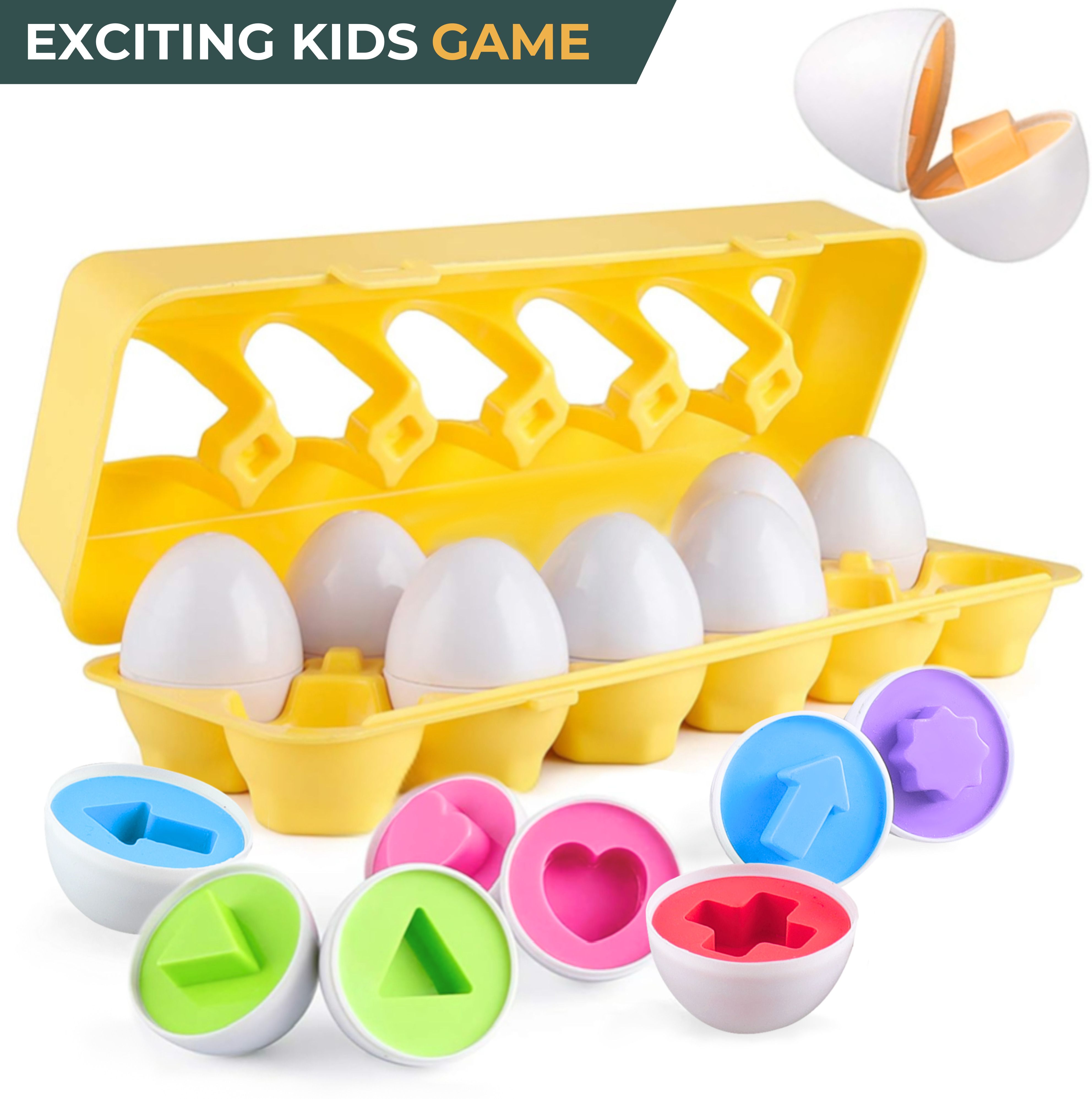 Egg Matching Game Fruits Theme 12 Eggs Matching Game Educational Toys for Kids-image-45