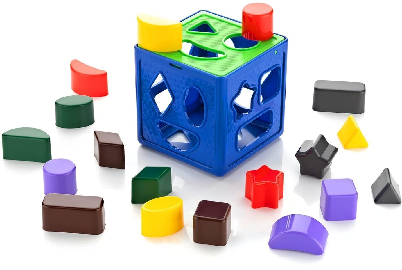 shape sorter cube Activity Fun Geometrics Shape Blocks Educational Learning Toys-image-15