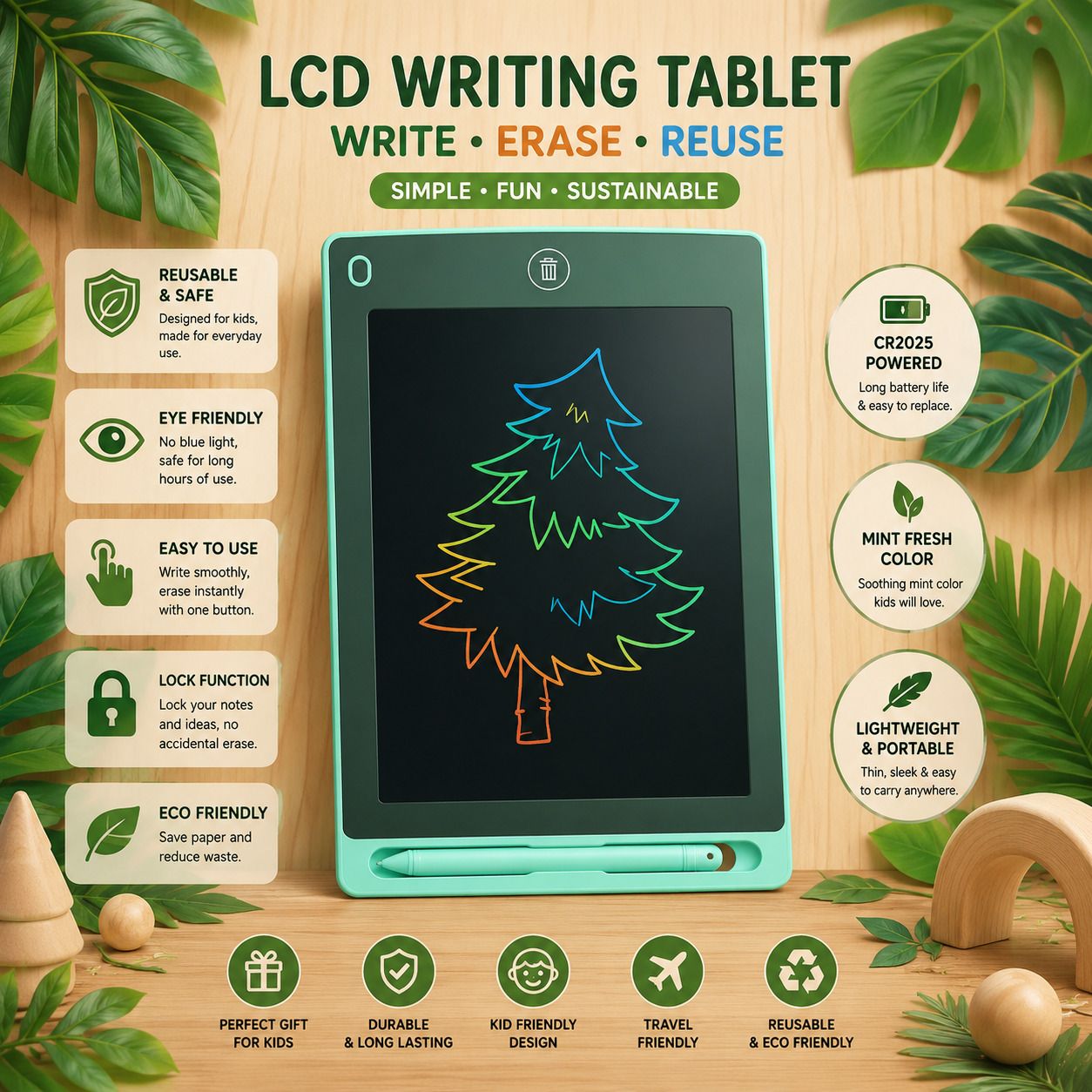wf empire LCD Writing Tablet Kids Drawing Board 8.5-picture-38