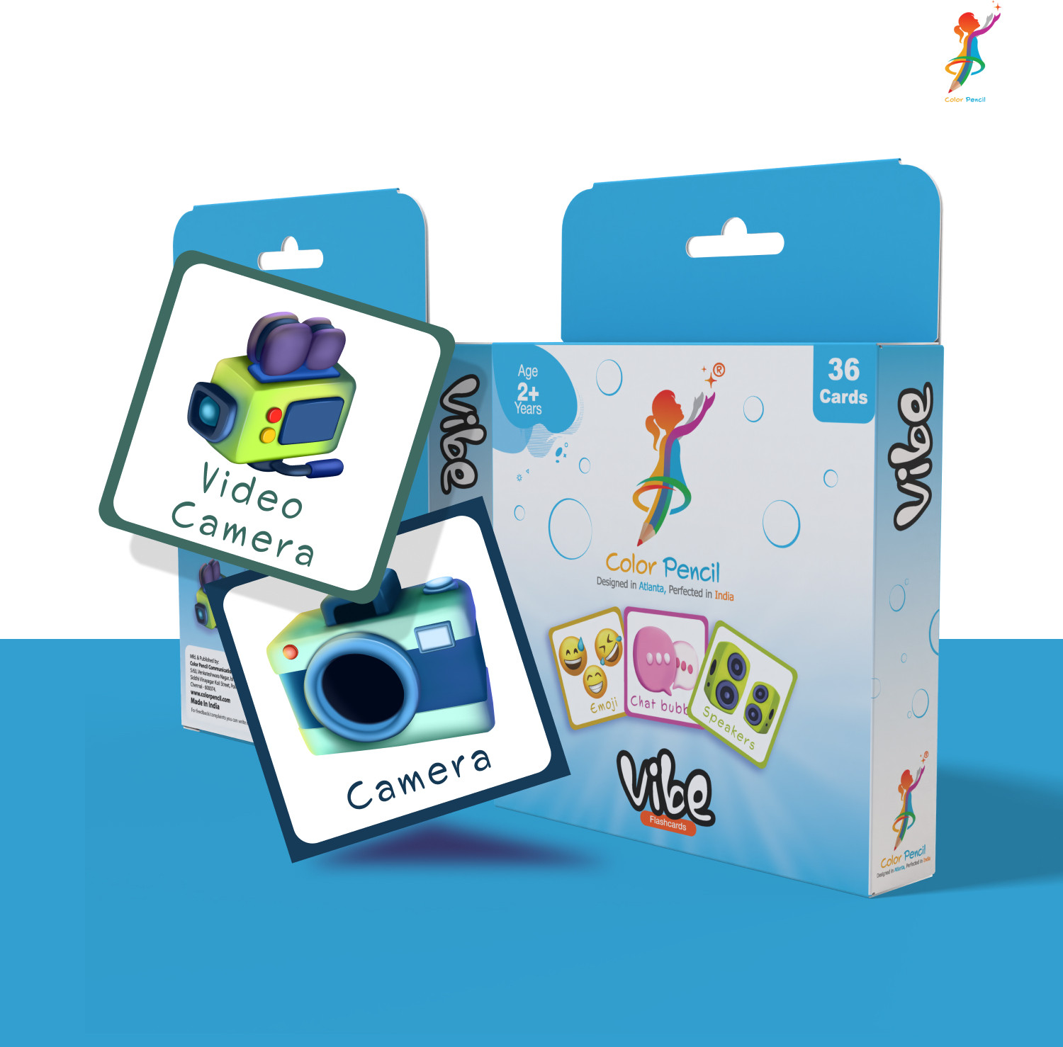 color pencil Vibe Communication Flashcards – Fun & Interactive Learning for Kids image 1