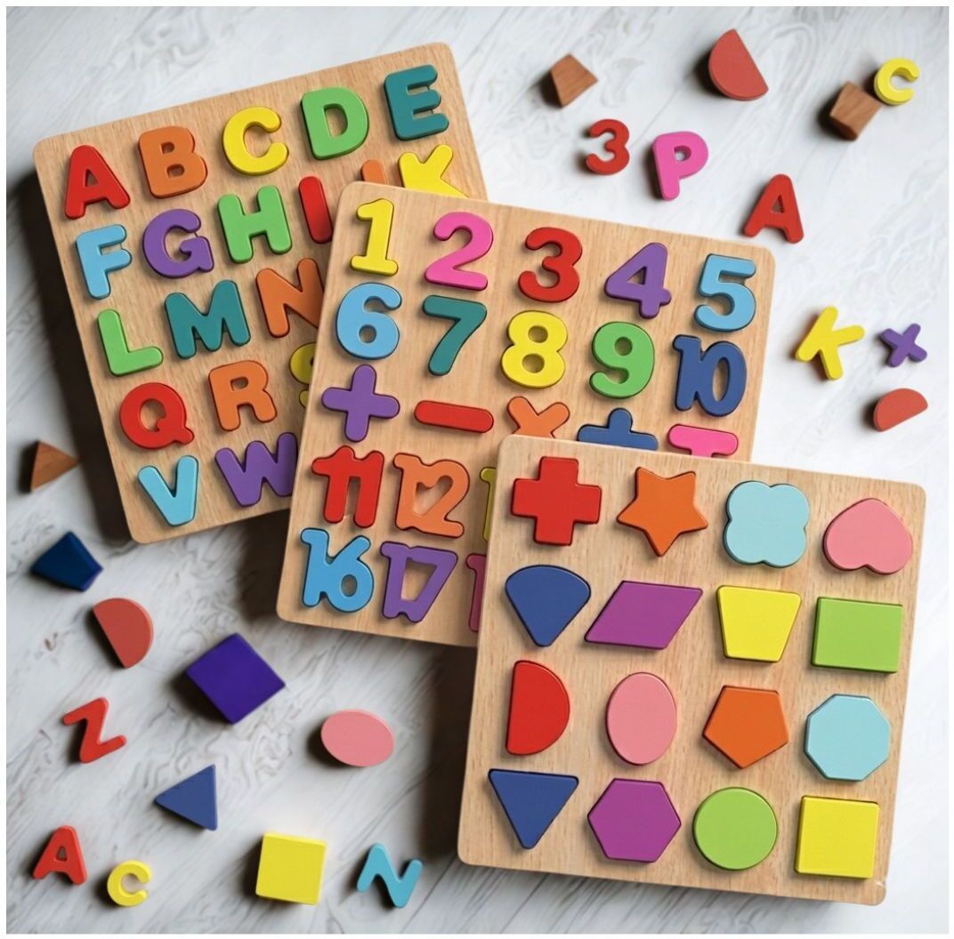 beauty bright Educational Wooden Puzzle Board for Kids Alphabet Number Shape Activity B1T712-picture-25